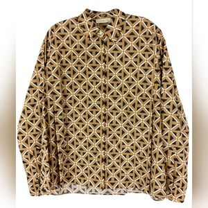NWT $545 sz 40(4) Tredici geometric print shirt